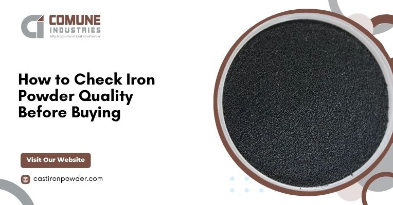 Iron powder quality testing before buying
